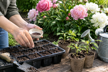 Growing peonies from seed