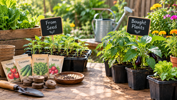 Growing vegetables from seed