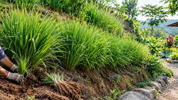 Vetiver grass for erosion control