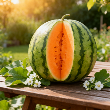 Tendersweet Orange Watermelon Fruit Seeds – Non-GMO Heirloom Seeds for Home Gardening