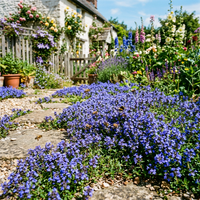 Heirloom Blue Creeping Thyme Flower Seeds – Non-GMO Seeds for Ground Cover Gardening