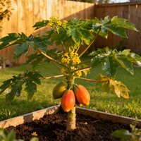 Red Lady Papaya Fruit Seeds – Non-GMO Heirloom Seeds for Home Gardening