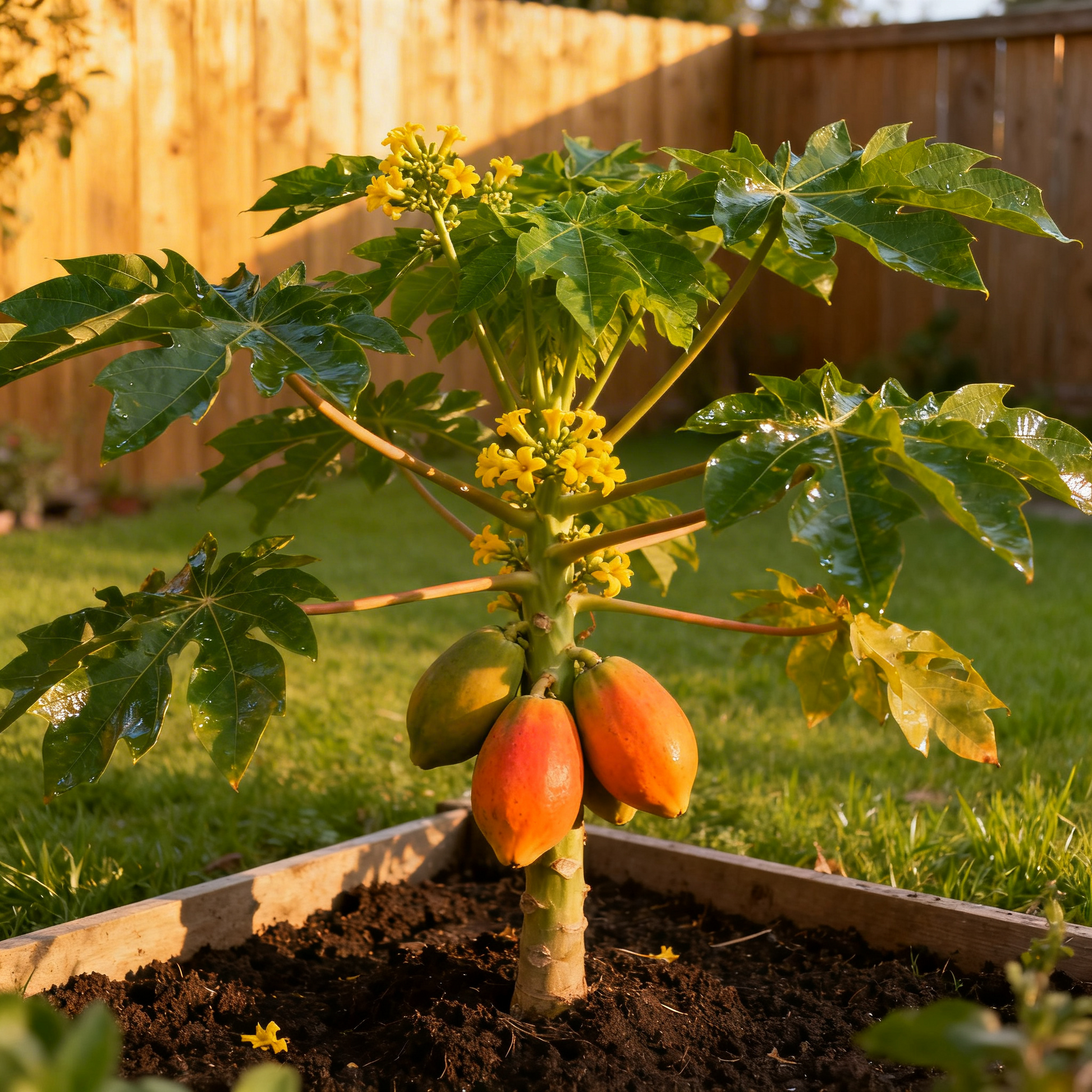 Red Lady Papaya Seeds for Home Garden – Taiwan Variety, Sweet Tropical Fruit