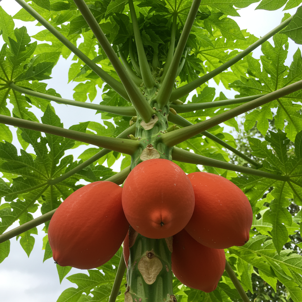 Red Lady Papaya Fruit Seeds – Taiwan Variety, Sweet Flavor, Heirloom Garden Seeds