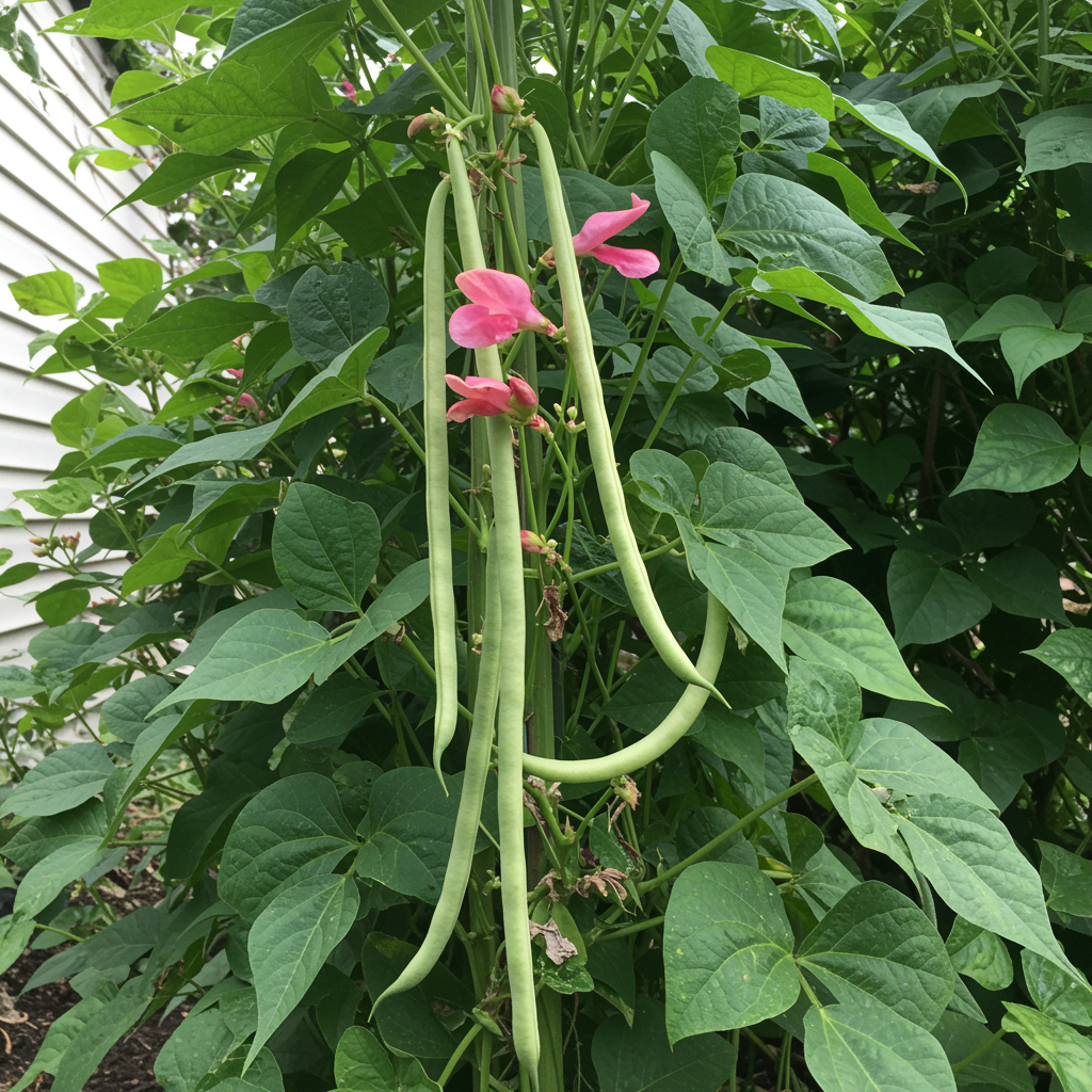 Missouri Wonder Climbing Pole Bean Seeds – Heirloom Green Beans for Planting, Organic Non-GMO