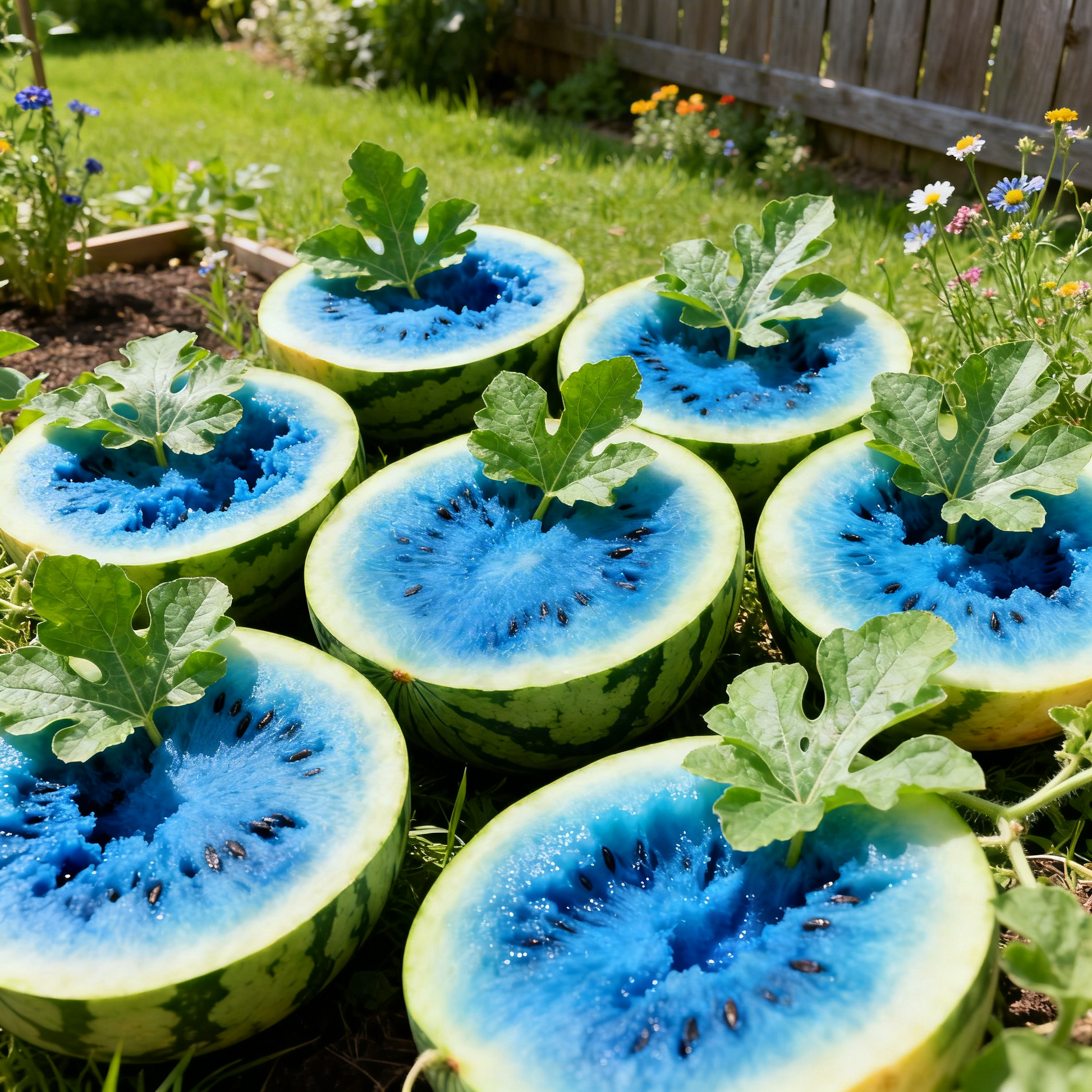 Blue Watermelon Garden Seeds for Planting – Heirloom Organic Non-GMO with Consistent Germination