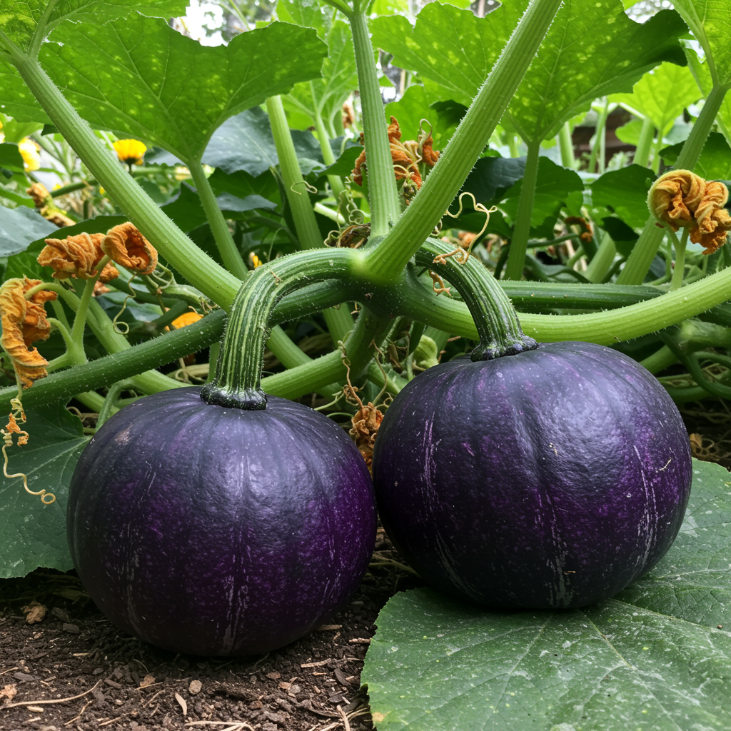 Heirloom Purple Pumpkin Seeds for Planting – Non-GMO Organic Seeds with Strong Germination Rate