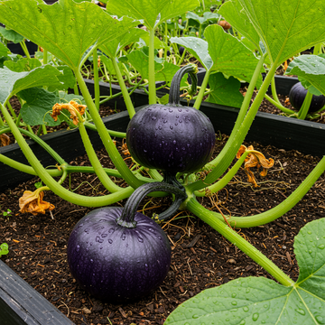 Heirloom Purple Pumpkin Seeds for Planting – Non-GMO Organic Seeds with Strong Germination Rate