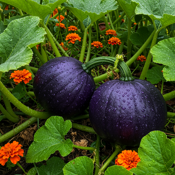 Organic Purple Pumpkin Planting Seeds – Heirloom Non-GMO Variety with Reliable Germination