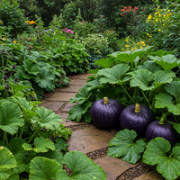 Organic Purple Pumpkin Planting Seeds – Heirloom Non-GMO Variety with Reliable Germination