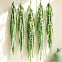 Preserved amaranthus stems used for wedding arch and floral arrangements