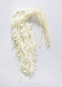 Ivory white preserved hanging amaranthus stems for elegant home decoration.
