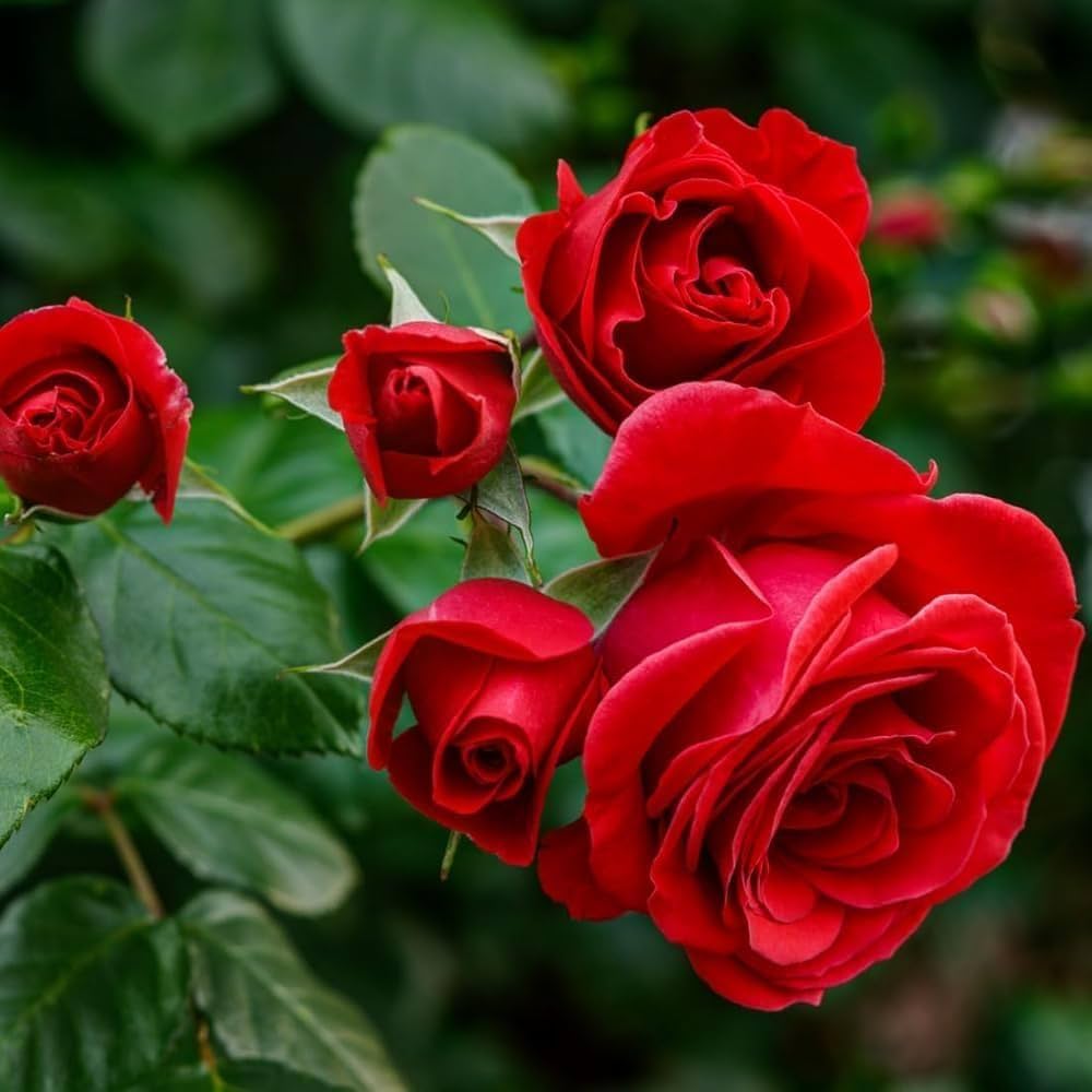 Full Red Rose Flower seeds for Planting - Long Bloom Season, Heirloom & GMO Free Seeds for Home Garden