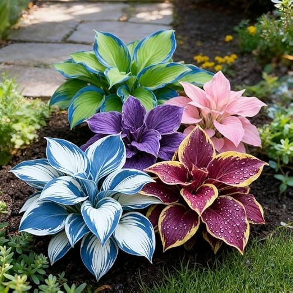 Mixed Hosta Roots for Shade Gardens, Borders, Containers & Outdoor Landscapes