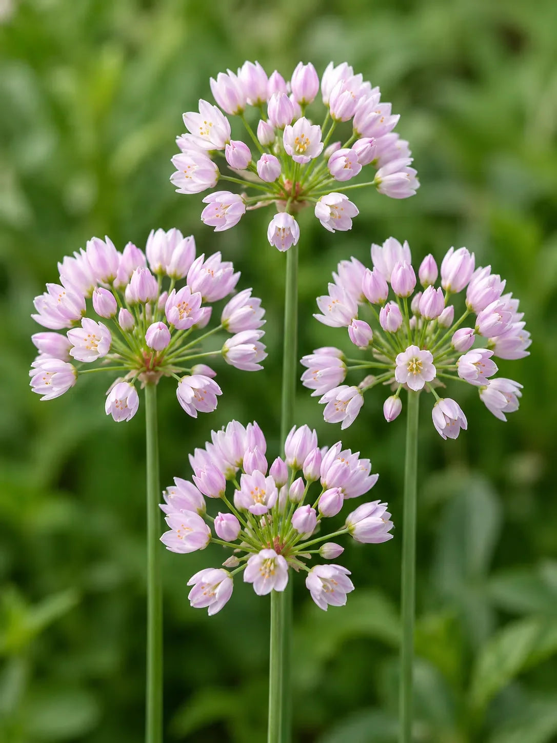 Allium Roseum pink flowering bulbs for garden planting