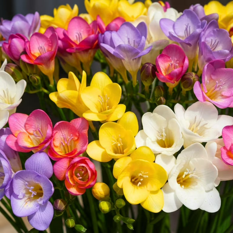 Multi Freesia Flower seeds for Planting - Sun Loving, Heirloom & GMO Free Seeds for Home Garden