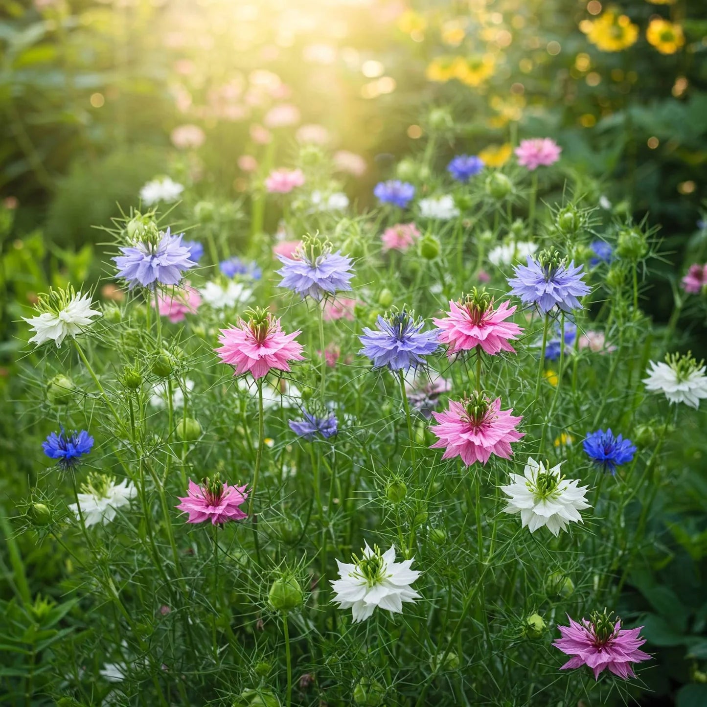 Nigella Double Love in the Mist Mix Seeds for Unique and Beautiful Blooms