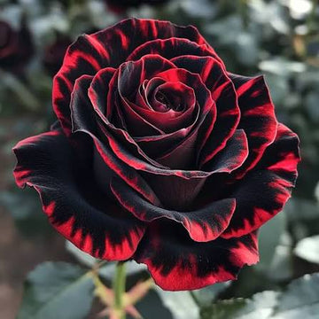 Black Rose with Red Edge flower seeds for planting in home gardens and containers.