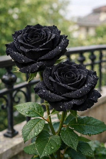 Dark Black Rose flower seeds for planting in home gardens and flower beds.