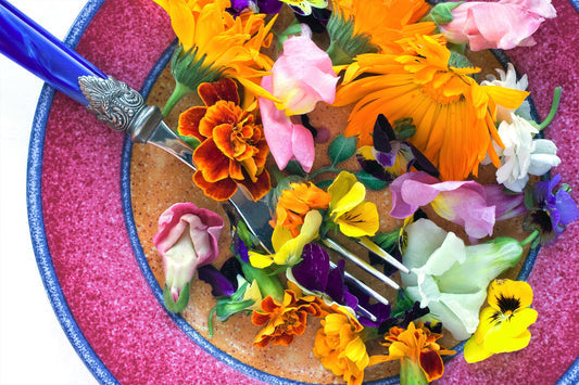 Edible Flower Mix Non-GMO Seeds with 16 Flower Varieties