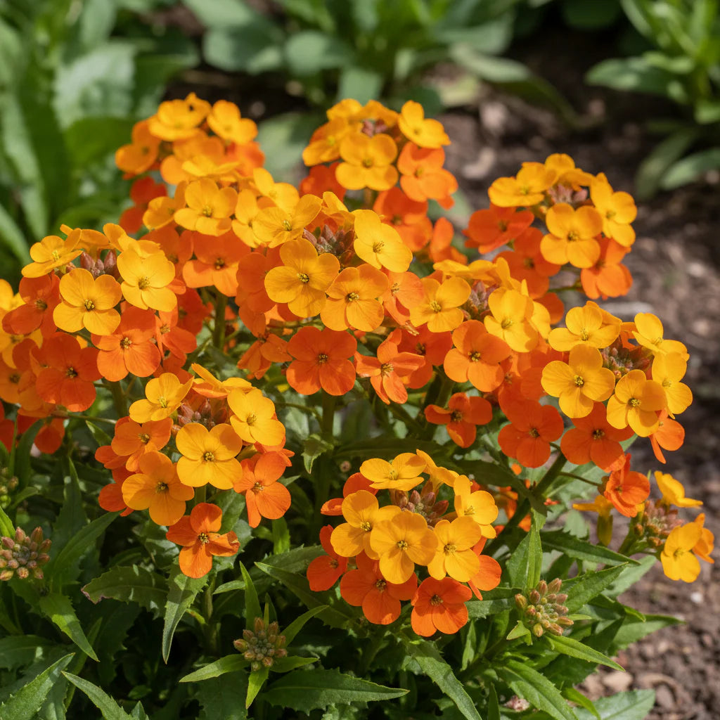Orange Siberian WallFlower seeds for Planting - Wildflower Mix, Heirloom & GMO Free Seeds for Home Garden