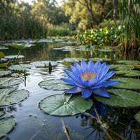 Blue Lotus Seeds (Nymphaea caerulea) for Planting – Heirloom Non-GMO Water Garden Variety