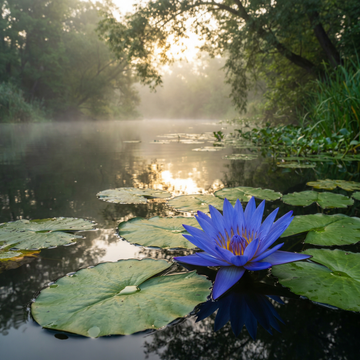 Heirloom Blue Lotus Seeds (Nymphaea caerulea) – Non-GMO Seeds for Aquatic Gardening