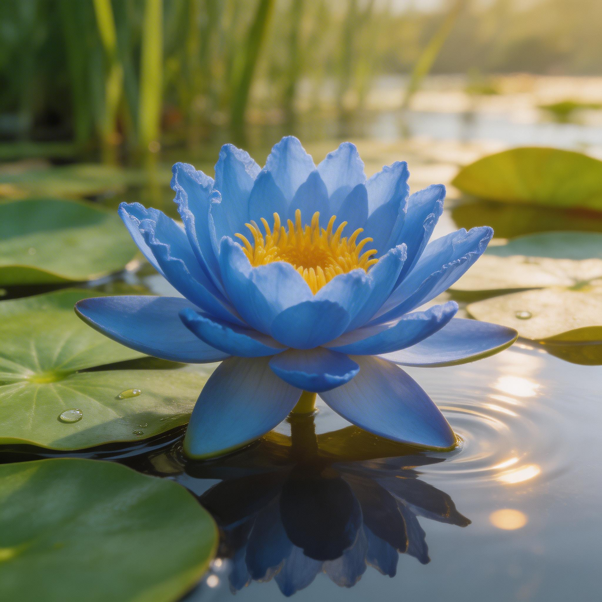 Nymphaea caerulea Blue Lotus Seeds – Heirloom Non-GMO Seeds for Water Gardens
