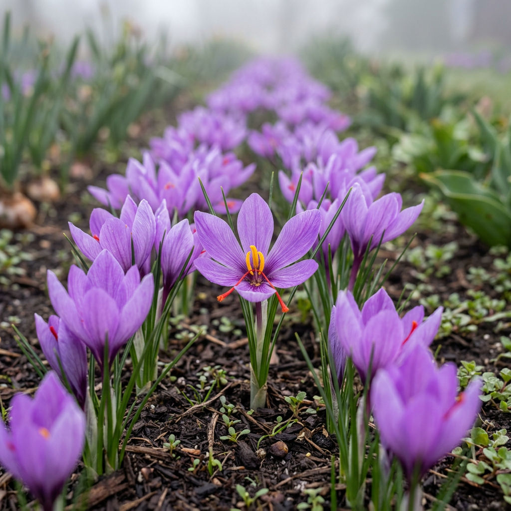Crocus Sativus Saffron Flower Seeds for Planting – Heirloom Non-GMO Garden Blooms with High Germination