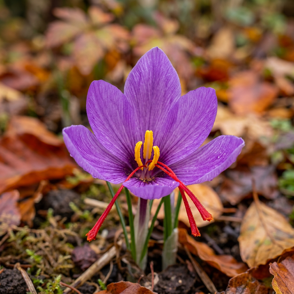 Crocus Sativus Saffron Flower Seeds for Planting – Heirloom Non-GMO Garden Blooms with High Germination