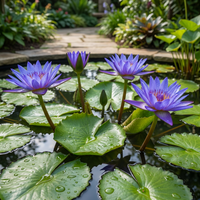 Nymphaea caerulea Blue Lotus Seeds for Water Garden and Pond Cultivation