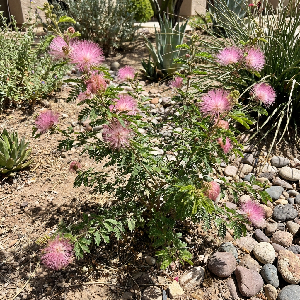Pink Calliandra Eriophylla Flower Seeds for Home Garden and Landscape Use