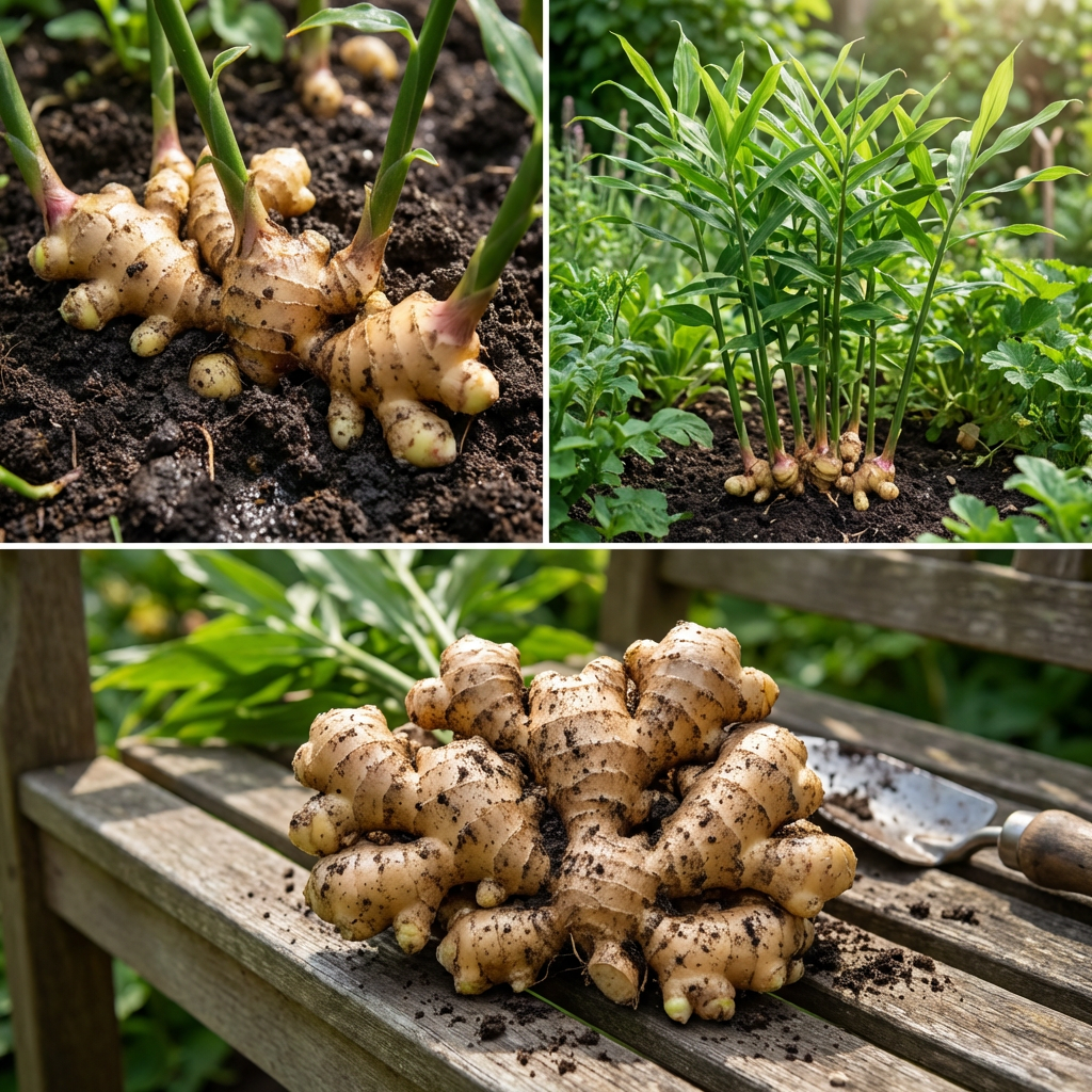 Zingiber officinale Ginger Root Rhizomes for Home Garden Growing and Culinary Use