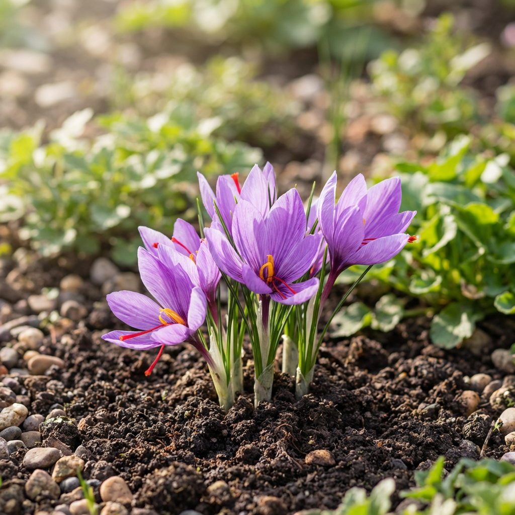 Heirloom Non-GMO Crocus Sativus Flower Seeds for Planting – Saffron-Producing Garden Blooms, High Germination