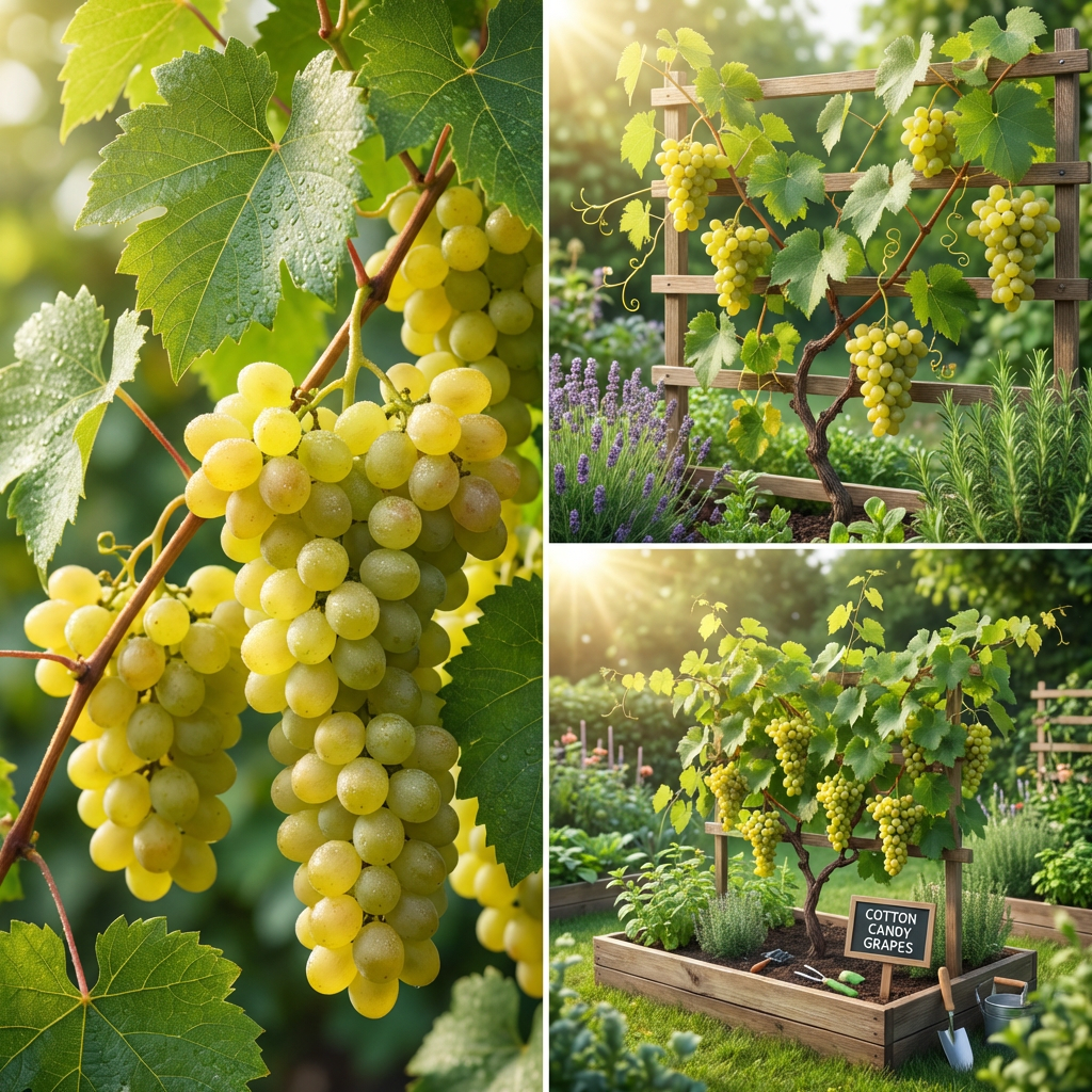 Cotton Candy Grape Fruit Seeds (Vitis vinifera) for Home Garden Vine Growing