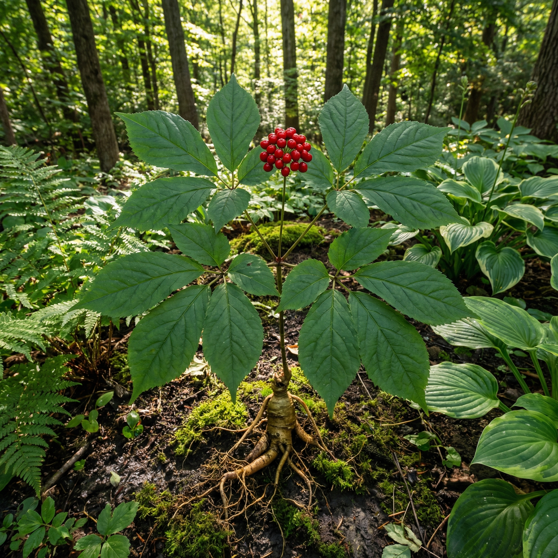 Korean Ginseng Seeds for Traditional Garden Growing and Botanical Collection