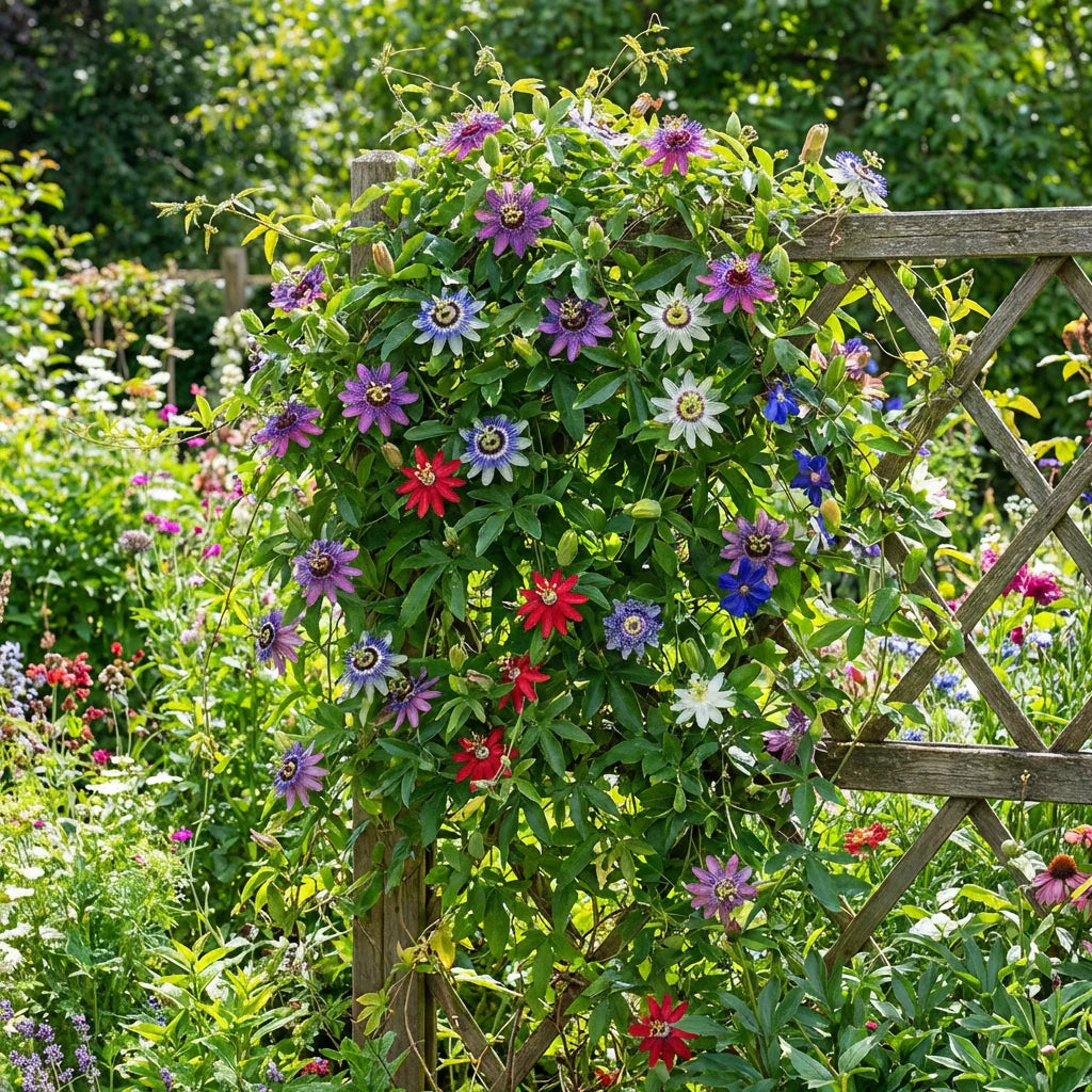 Mix Passiflora Flower seeds for Planting - Fragrant Blossoms, Heirloom & GMO Free Seeds for Home Garden