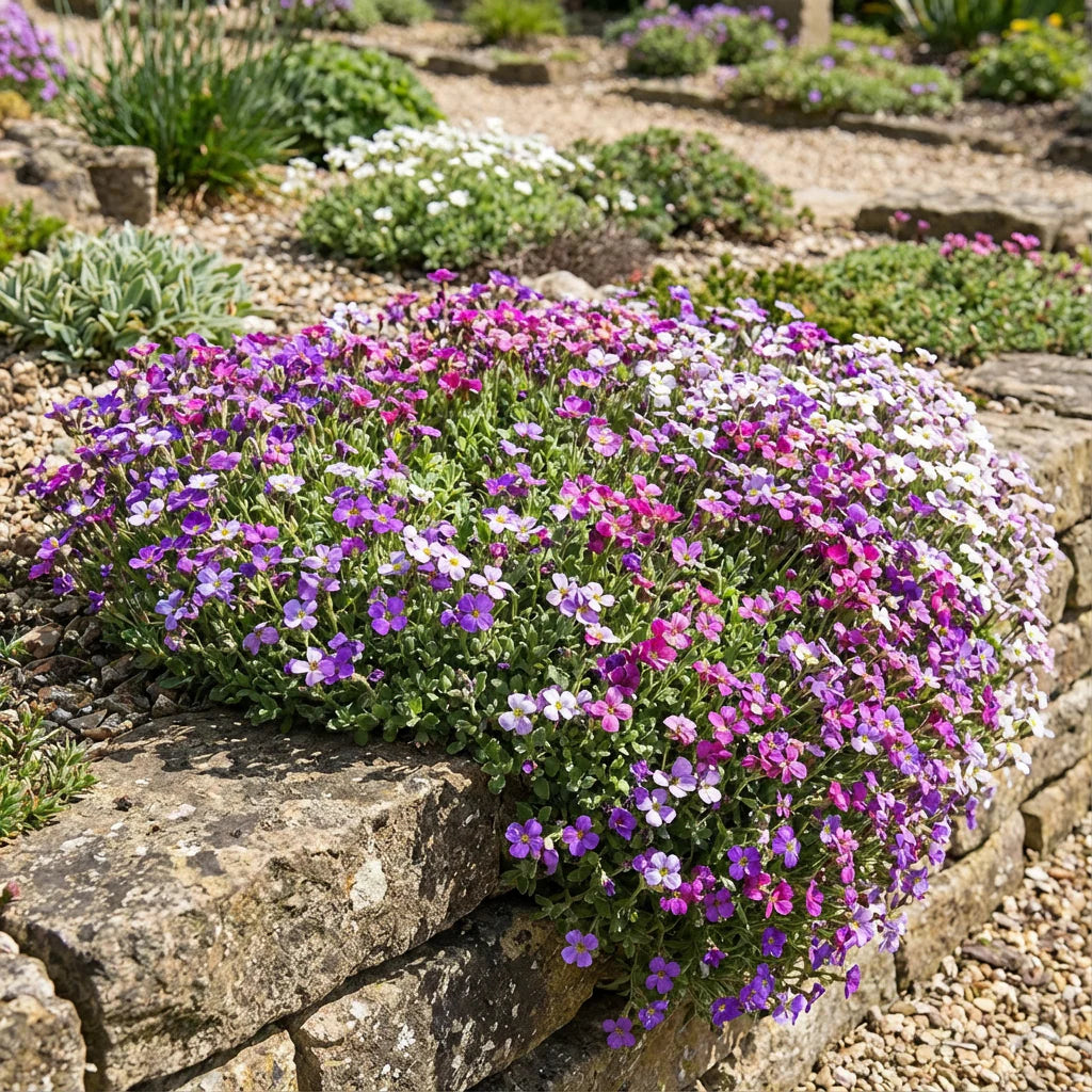 Purple Cress Flower seeds for Planting - Colorful Display, Heirloom & GMO Free Seeds for Home Garden