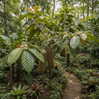 Theobroma grandiflorum Cupuacu Tropical Tree Seeds for Home Garden Cultivation