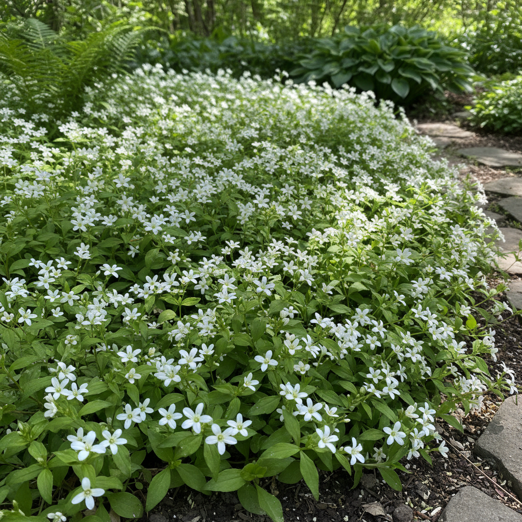 Galium odoratum Flower Seeds for Fragrant Shade Garden Growing give description