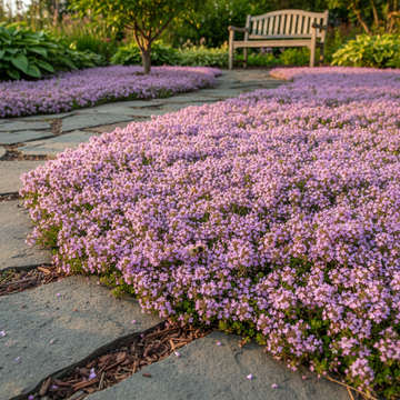 Creeping Thyme Flower Seeds Mix for Planting – Heirloom & Non-GMO Garden Seeds