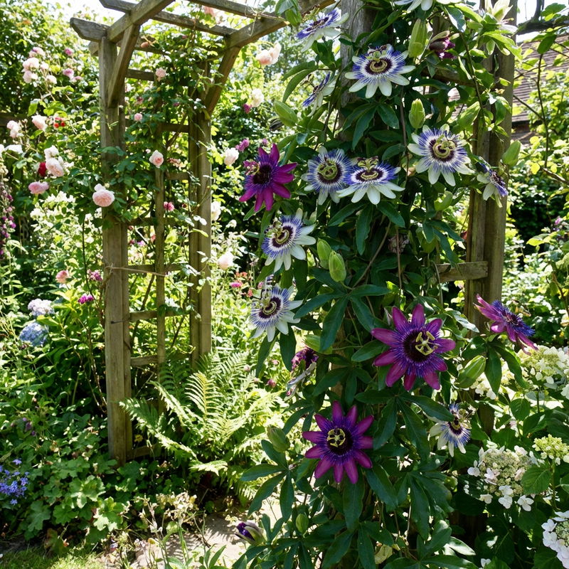 Mixed Color Passion Flower Seeds – Non-GMO, Heirloom, High Germination Organic Garden Seeds for Planting