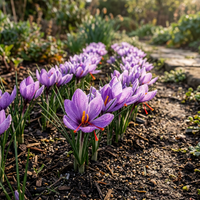 Crocus Sativus Saffron Flower Seeds for Planting – Heirloom Non-GMO Garden Blooms with High Germination
