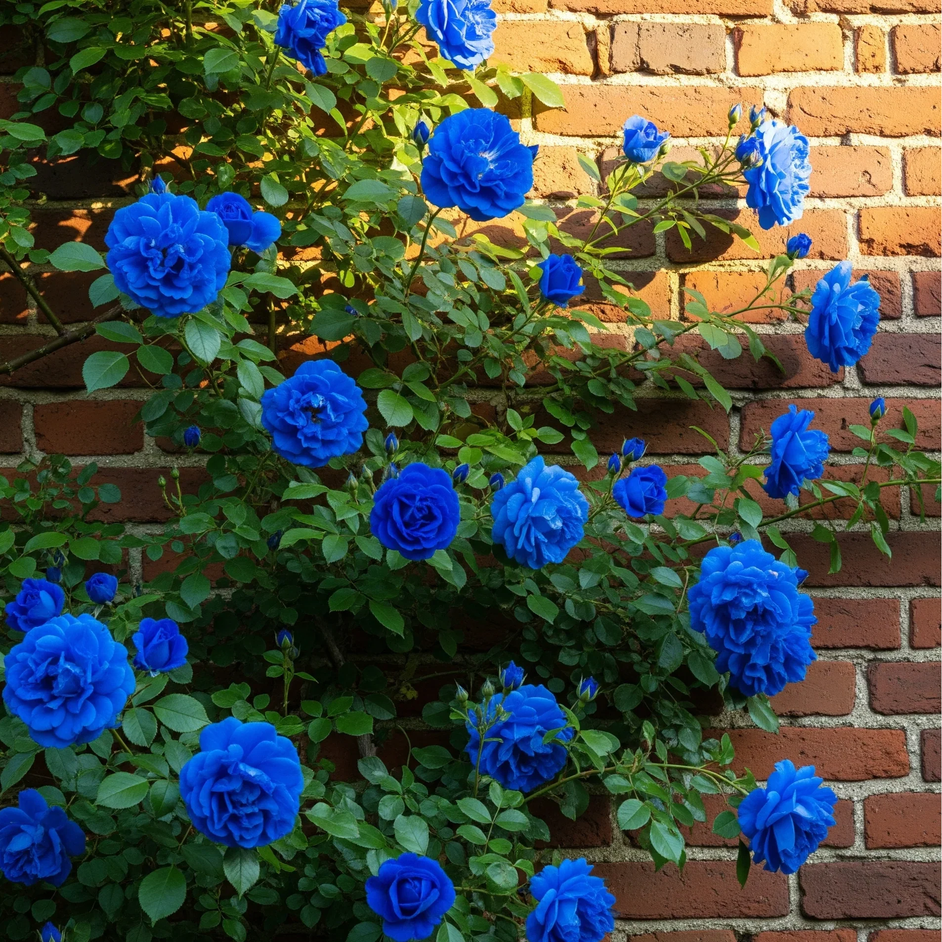 Blue Climbing Rose flowering plants adding vertical beauty to outdoor landscapes.