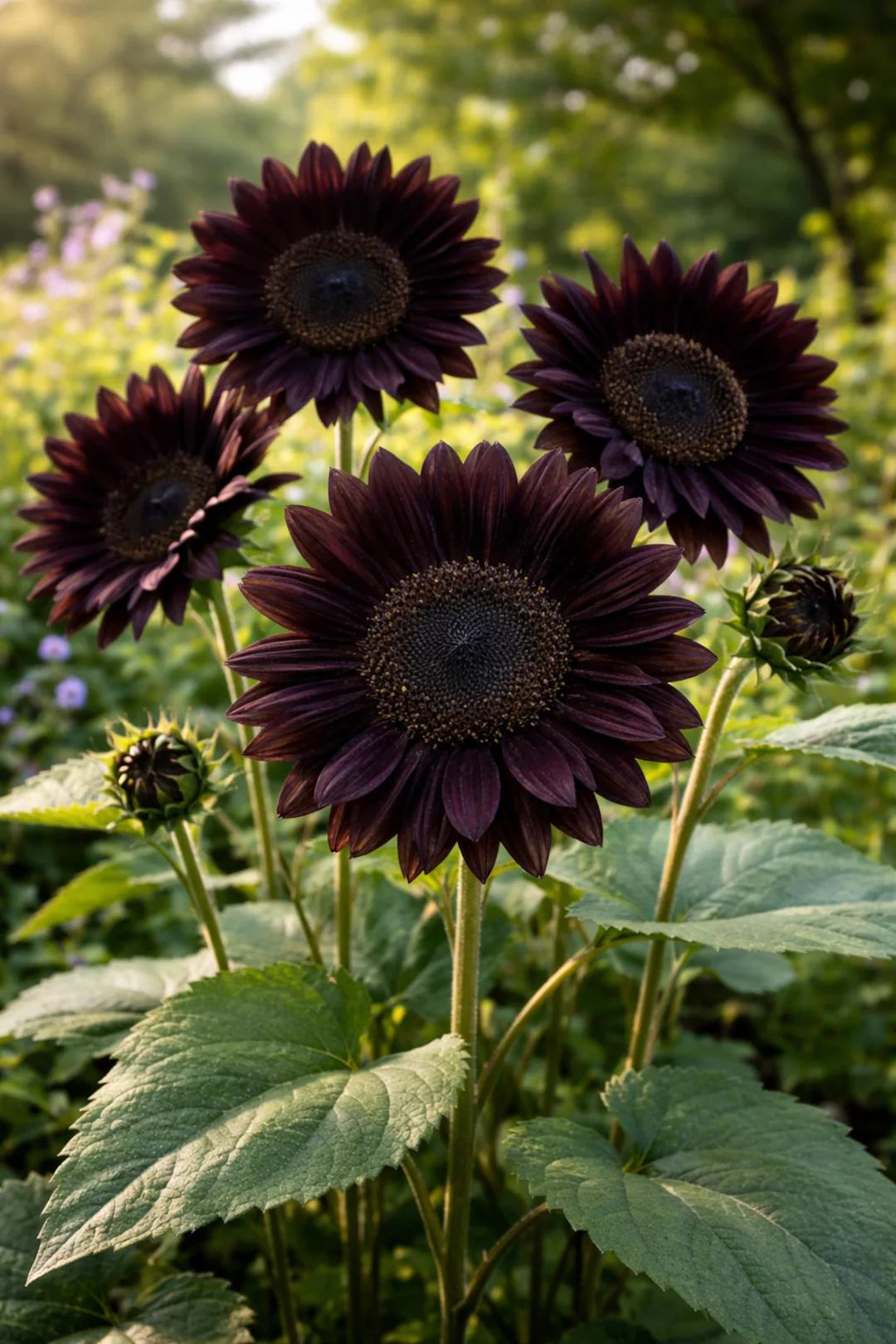 Black Sunflower Flower seeds for Planting - Perfect for Borders, Heirloom & GMO Free Seeds for Home Garden