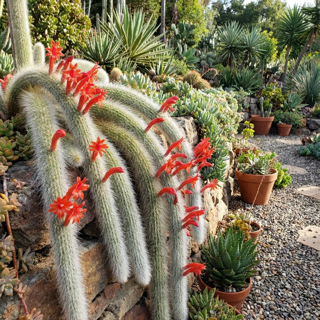 Unique Monkey Tail Cactus live plant ideal for hanging planters and home décor.