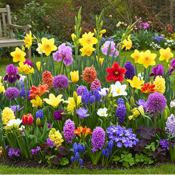 Ornamental flower bulbs with variegated foliage for shade gardens.