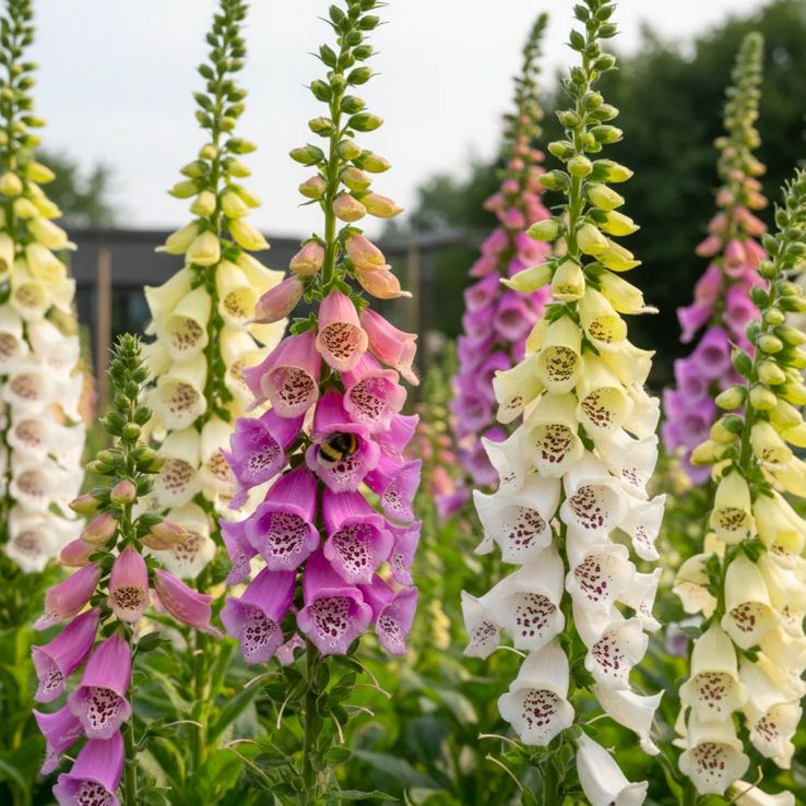 Digitalis purpurea perennial flower seeds for borders and landscape planting