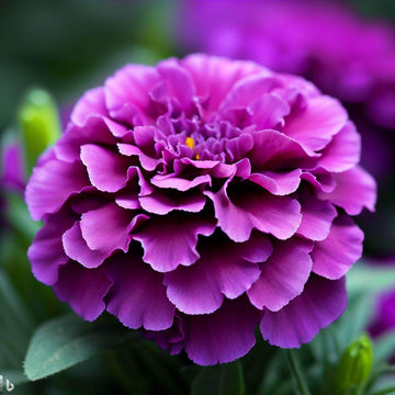 Purple Blue Marigold Glinda flower seeds for home garden planting