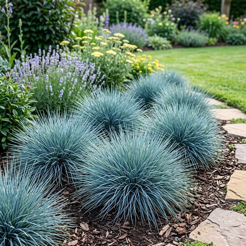 Festuca Glauca Blue Select Grass Seeds – Ornamental Blue Fescue for Borders & Landscaping